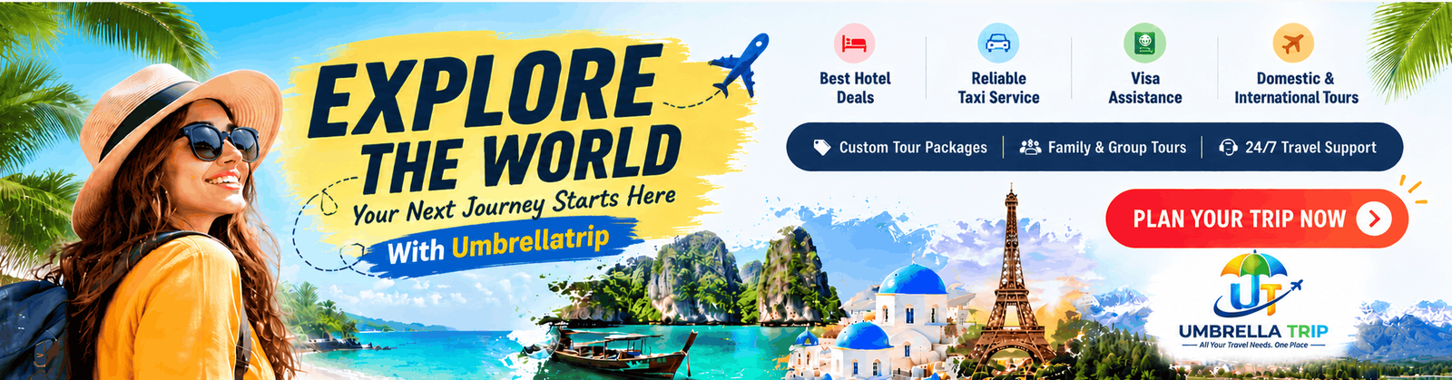 Explore The World With Umbrella Trip - Tour Packages, Hotel Deals & Taxi Services